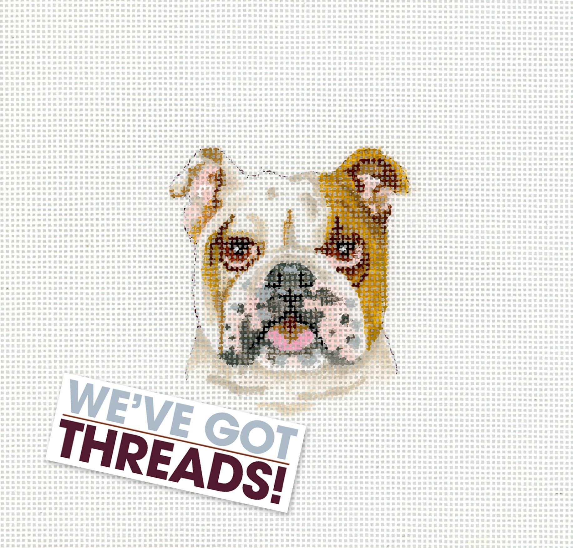Que Veut Dire So Cute En Anglais Toile Needlepoint pour chien / Toile Needlepoint peinte à la - Etsy France