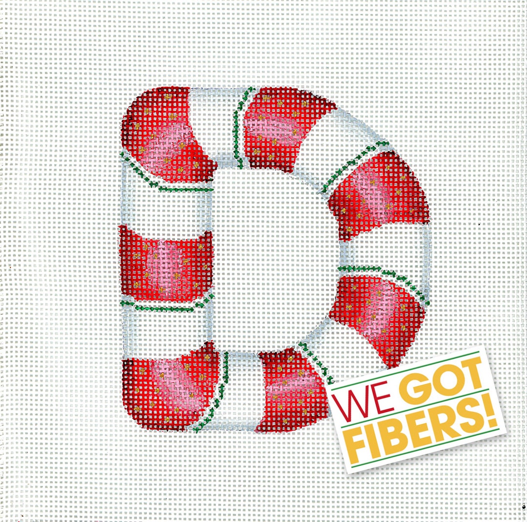 Needlepoint Monogram/painted Needlepoint Canvas/christmas Needlepoint