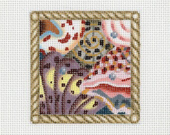 NEEDLEPOINT SALE/ Needlepoint Sea Shell Canvas /Solid Shells