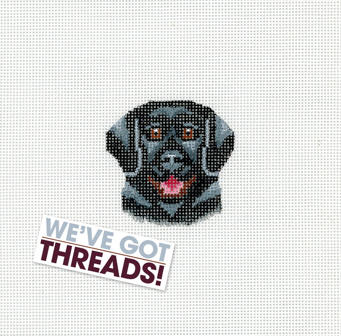 Dog Needlepoint Canvas/hand Painted Needlepoint Canvas/tiny Etsy