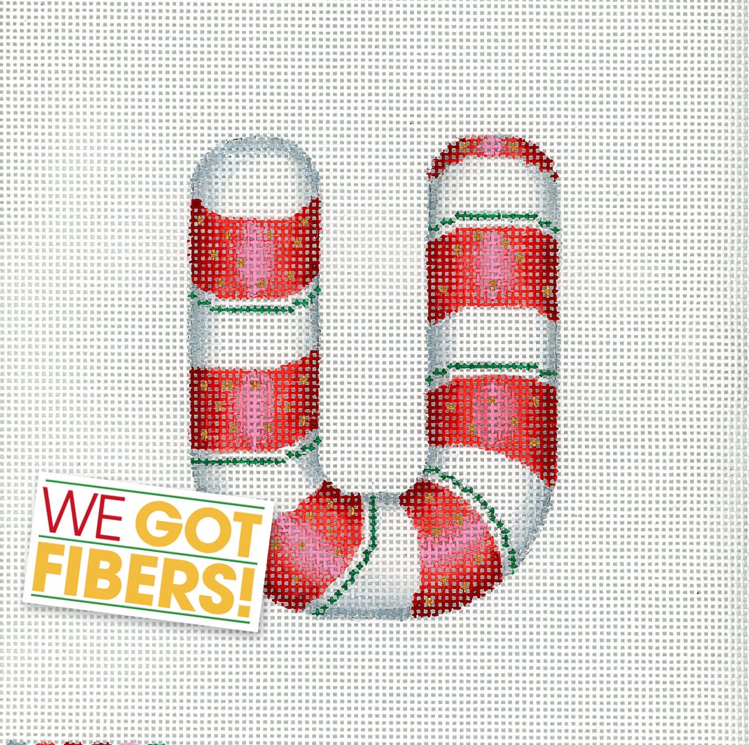 Needlepoint Monogram/painted Needlepoint Canvas/christmas Etsy