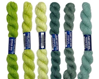 Needlepoint Threads / Greens / Planet Earth Merino Wool
