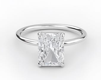 Radiant Cut Lab Diamond Engagement Ring, IGI Certified Lab Diamond Ring,Diamond ring, Popular Ring, Anniversary Ring, Wedding Ring for Her,
