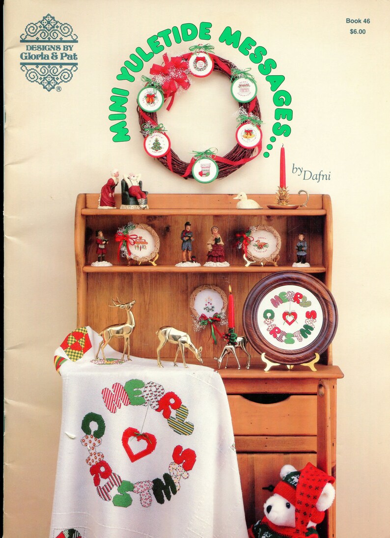 130 Designs 1986 Mini Yuletide Cross Stitch Messages