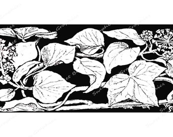 Vintage Floral - Ivy Image - Digital Transfer - Printable - Instant Download - 300dpi - VF No.1