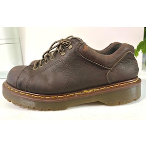 Dr. Marten\'s 8312 Oxfords Brown Leather Dr. Martens 8312 Chunky Brown Leather Y2K Oxford Shoes Mens  main image 4