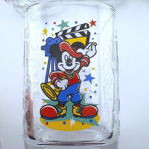 Disney World 2000 Celebration McDonalds Mickey Mouse Glass Mugs Set of 4 afbeelding 8