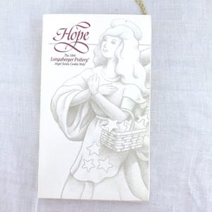Longaberger Pottery 1994 Angel of Hope Cookie Mold Limited Edition Christmas