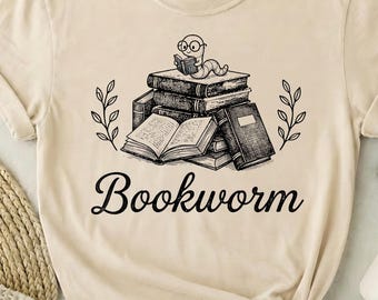 Bookworm tee, Book Lover Gift, Floral Bookish Shirt, Bookworm Gift, Reading T-Shirt, Booktok Shirt, Reader Shirt