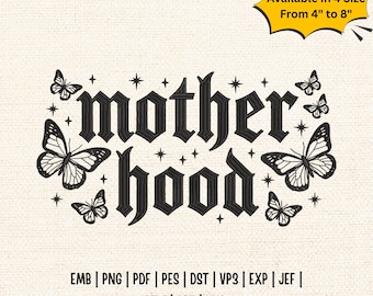 Motherhood Embroidery Design, Trendy Mama Embroidery File, Cool Mom Club Embroidery, Retro Y2K Mom Machine Embroidery