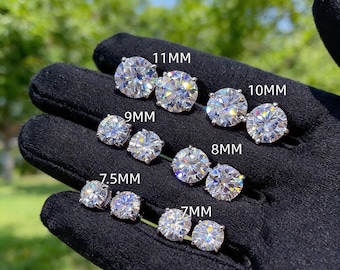 Pendientes de botón estilo hip hop para hombre de 3 mm a 14 mm, pendientes estilo rapero con incrustaciones de diamantes, pendientes de botón con pavé para hombre, joyería de moda para el día a día.