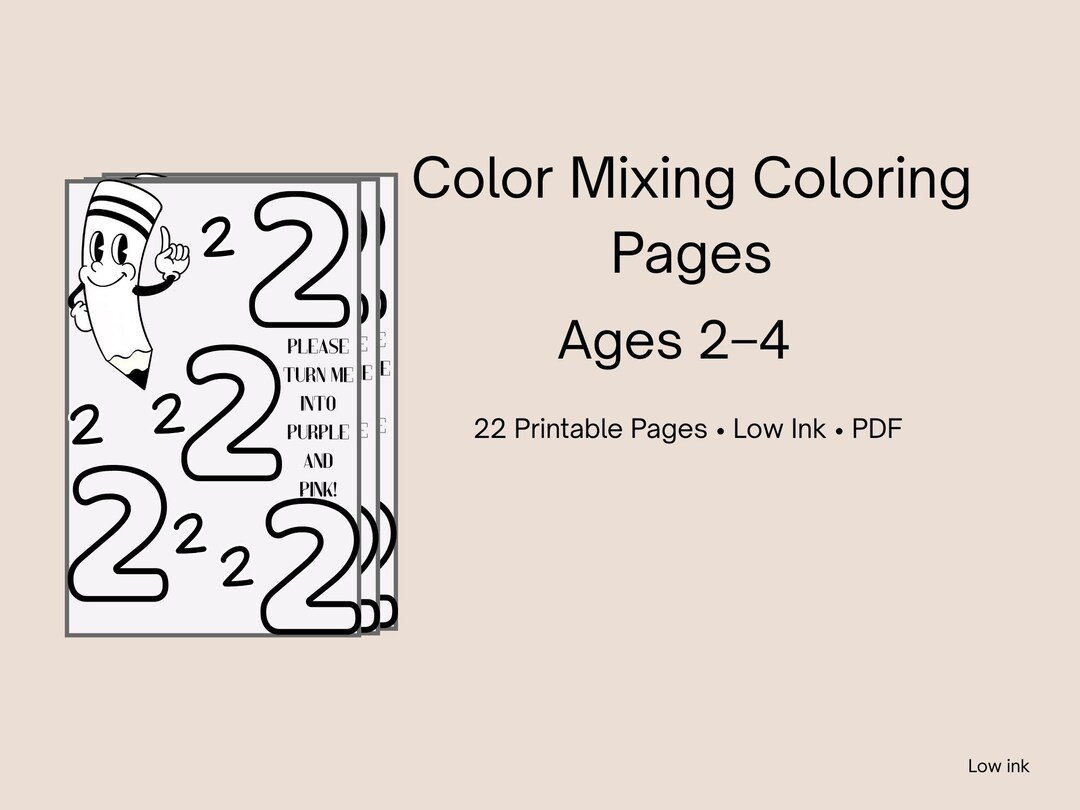 Color Me Please! Toddler Coloring Pages | Color Mixing Printable Pack ...