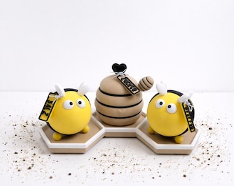 Salz - und Pfefferstreuer Horsti / Waben Tablett / Zuckerdose / Geschenk / 3d Druck