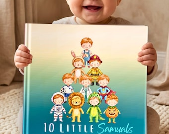 Livre de comptage personnalisé pour bébé, souvenir de baptême, cadeau de naissance, livre personnalisé pour enfants, cadeau pour tout-petits, cadeau d'anniversaire, première histoire d'apprentissage des chiffres