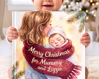 Personalized Christmas Book for Mummy Custom Name Storybook Mum Christmas Gift Idea from Son Daughter Baby Keepsake Present from Kids