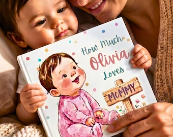 Libro regalo di compleanno per la mamma, regalo per la neomamma, libro di fiabe per la mamma, storie della buonanotte, ricordo per la neonata, tesoro di ricordi, cimelio, regalo