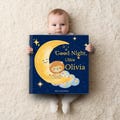 Personalized Baby Book Custom Name Story Hardcover Children Gift Newborn Keepsake Shower Christening Baptism First Birthday Toddler Nursery product logo