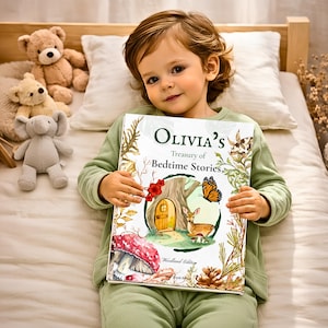 Bedtime Stories Book Personalised Gift for Kids | Gift for Reader Classic Bedtime Storybook | Personalised Children's Birthday Gift |