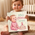1st Birthday Gift Personalised Book | First Birthday Boy Girl Toddler | Custom Name One Year Old | Personalized Baby Birthday Keepsake product logo