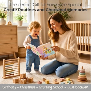 Personalized Counting Book Baby Keepsake Newborn Christening Gift Custom Kids Book Toddler Gift Birthday Present First Number Learning Story image 15