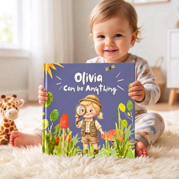 Personalized Gift Toddler Birthday Book Gift Baby Shower Present Custom Name Storybook Birthday Bedtime Story Confidence Keepsake Newborn