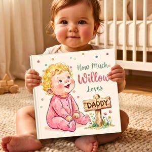 First Fathers Day Book Dad Birthday Gift Daddy Storybook Bedtime Story Keepsake New Baby Daughter Son Memory Treasure Heirloom Present