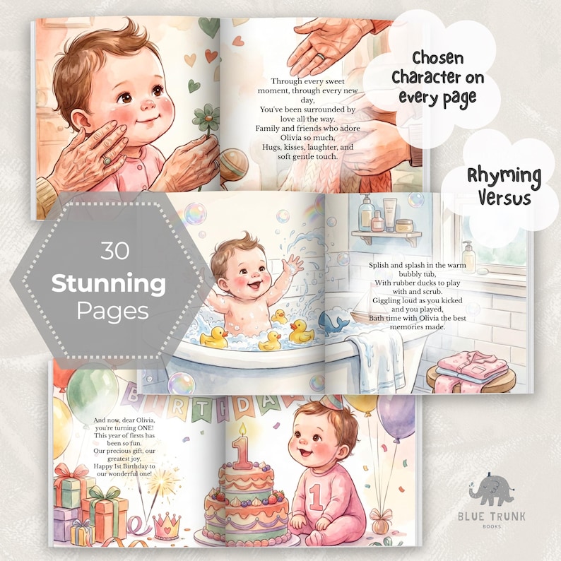 First Birthday Personalized Book