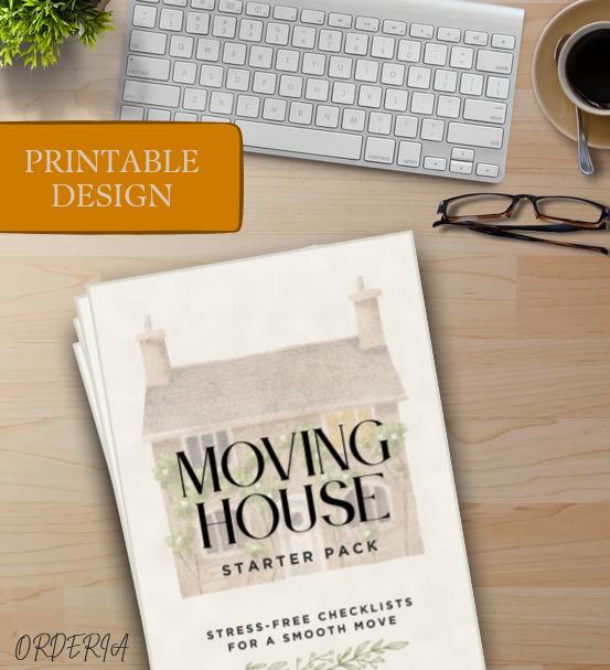 Moving House Checklist | Printable Moving Planner | First Time Move ...