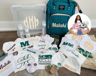 Caixa de Bebê Personalizada – Conjunto de Roupa para Levar para Casa, Bolsa de Fraldas – Qualquer Tema