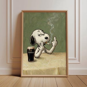 snoopy smoking a cigarette Snoopy Smoking