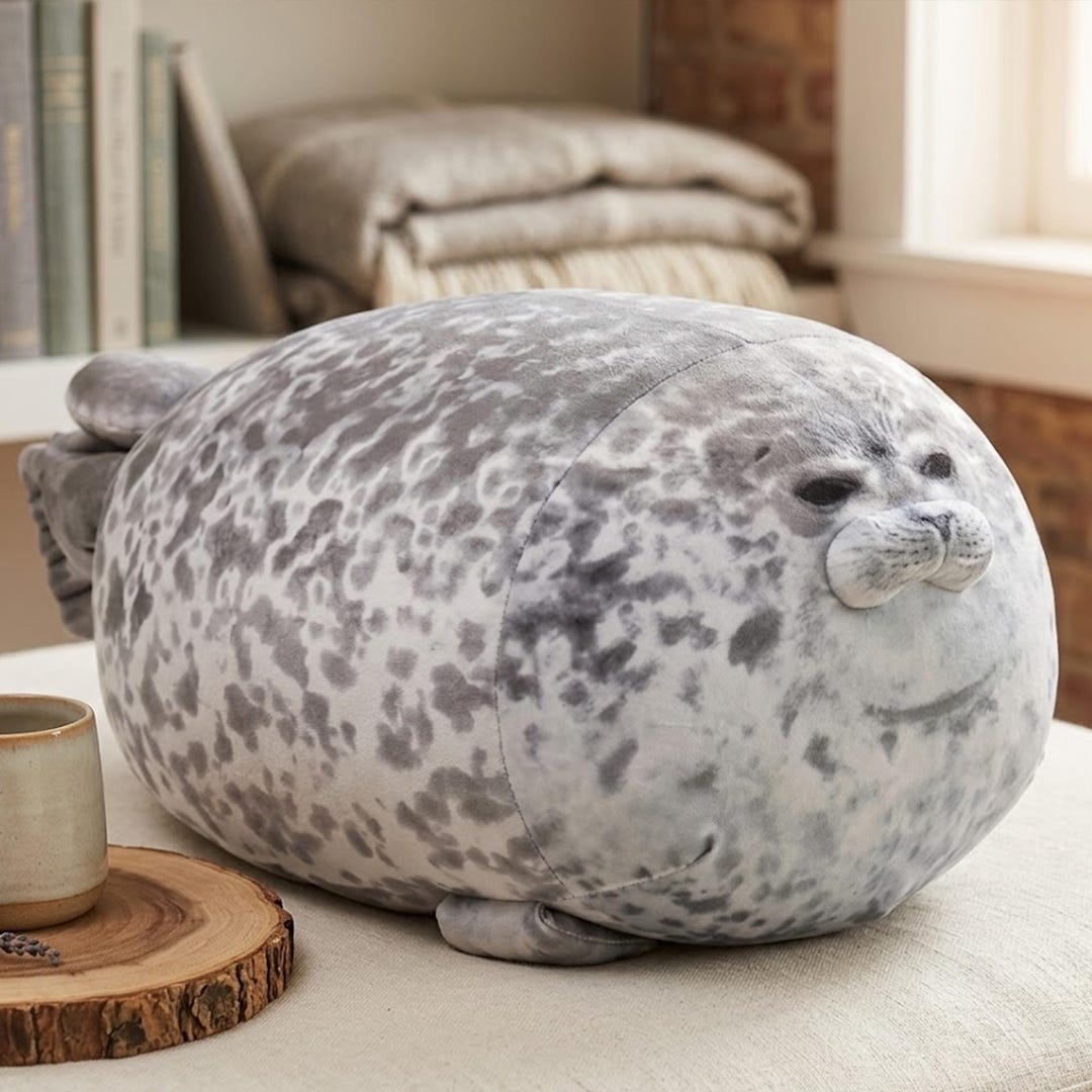 giant-seal-plush-toy-kawaii-soft-pillow-cute-realistic-seal-plushie