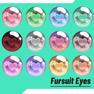 Fursuit Eye Plates, DIY Maker Materials, Japanese Anime Heart Eyes, Kemono Kigurumi Accessories, 5cm 8cm PVC Mesh, Cute Sakura Eye Parts