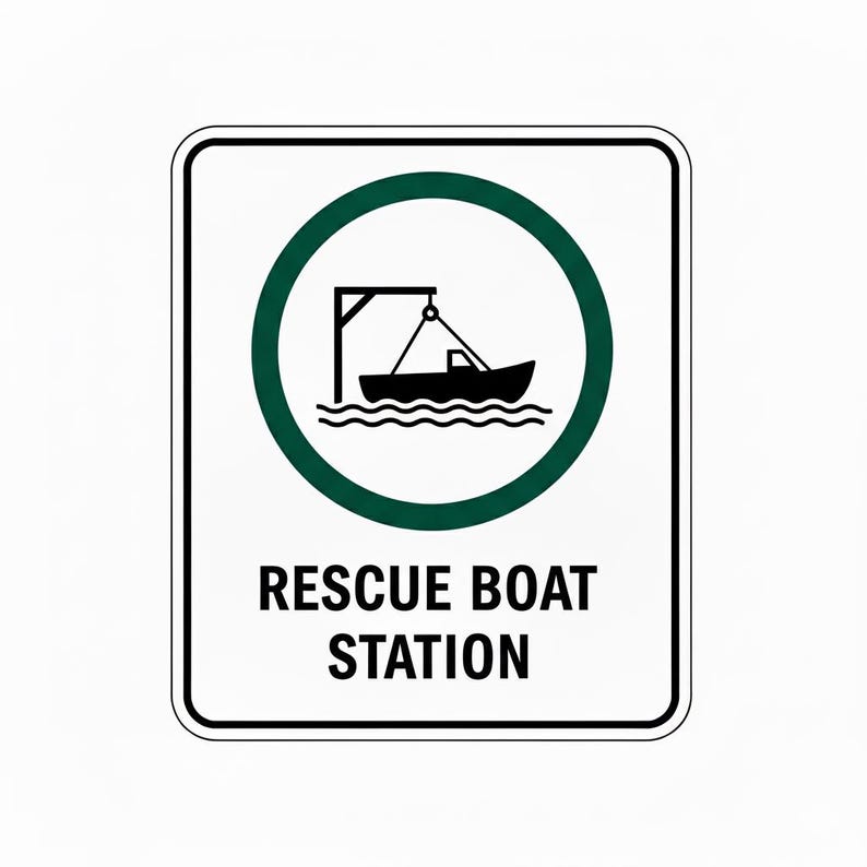 Foreshore Protection Sign Marine and Offshore Safety HSE Signages | Vessel, Dock & Water Rescue ...