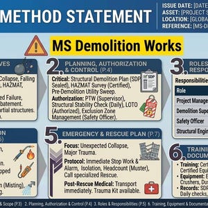 Megabundel HSE Method Statement | Bouw, E&I, mechanische veiligheid en milieuveiligheid afbeelding 8