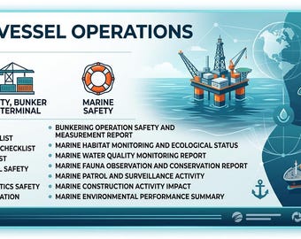 HSE-rapportenbundel zee- en scheepsoperaties | Veiligheid offshore, steigers en bunkers