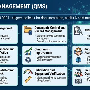 Quality Management System QMS Policies | ISO 9001 Documentation, Audits & Continuous Improvement