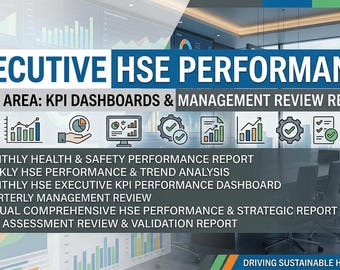 Bundel Executive HSE-prestatierapporten | KPI-dashboards en managementbeoordeling