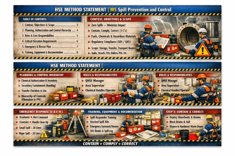 HSE Method Statement Bundle | Environmental Compliance & Workforce Welfare image 2