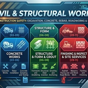 HSE Method Statement Bundle | Civil & Structural Construction Works Safety