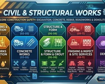 Bundel HSE Method Statement | Veiligheid civiele en structurele bouwwerkzaamheden