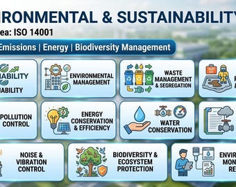 Politiche HSE per l'ambiente e la sostenibilità / ISO 14001 Gestione dei rifiuti, delle emissioni e dell'energia