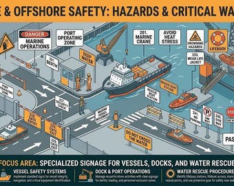 VGM-borden voor maritieme en offshore-veiligheid | Waarschuwingsborden voor redding van schepen, dokken en water