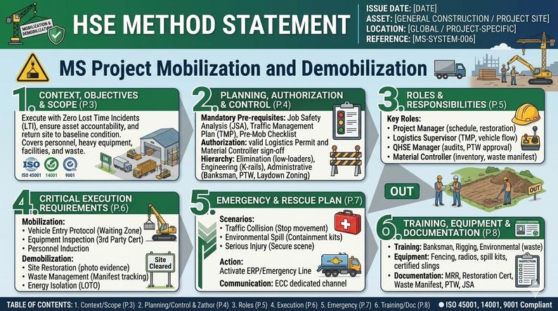 Megabundel HSE Method Statement | Bouw, E&I, mechanische veiligheid en milieuveiligheid afbeelding 2