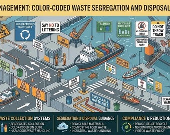 VGM-borden voor afvalbeheer | Kleurgecodeerde richtlijnen voor afvalscheiding en verwijdering