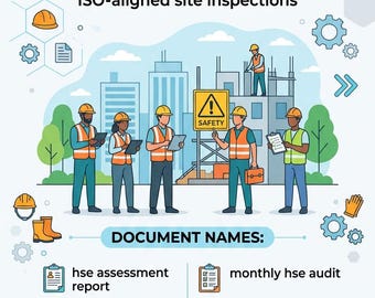 Bundel locatie-inspectie en VGM-auditrapporten | Dagelijkse, wekelijkse en op ISO afgestemde veiligheidsinspecties
