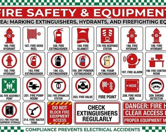 Brandveiligheid en uitrusting VGM-signalisatie | Borden voor brandblussers, brandkranen en brandbestrijdingsmiddelen