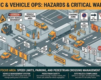 VGM-borden voor verkeers- en voertuigveiligheid | Verkeersborden voor heftruck, snelheid, parkeren en terrein