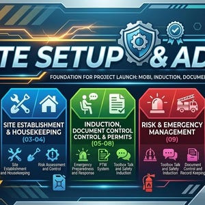 HSE Method Statement Bundle | Site Setup, Mobilization & Project Administration