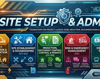 Bundel HSE Method Statement | Site-configuratie, mobilisatie en projectbeheer