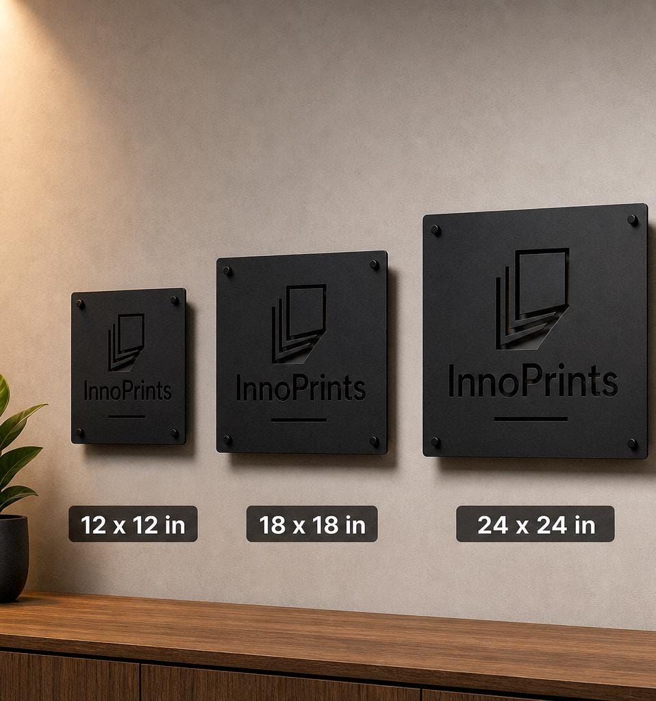 Custom Laser Cut Metal Business Sign, Powder Coated Steel Logo Wall ...